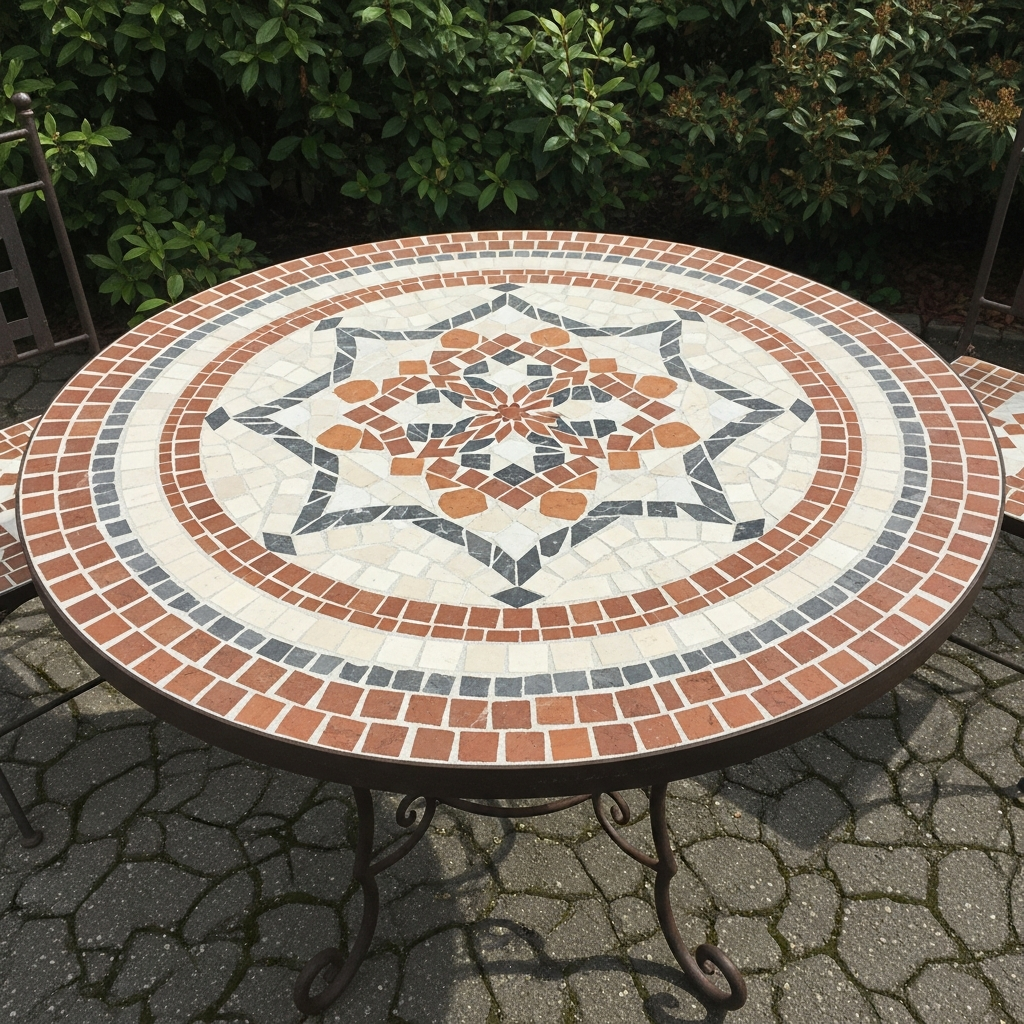 Table Mosaique — Jardin Romain